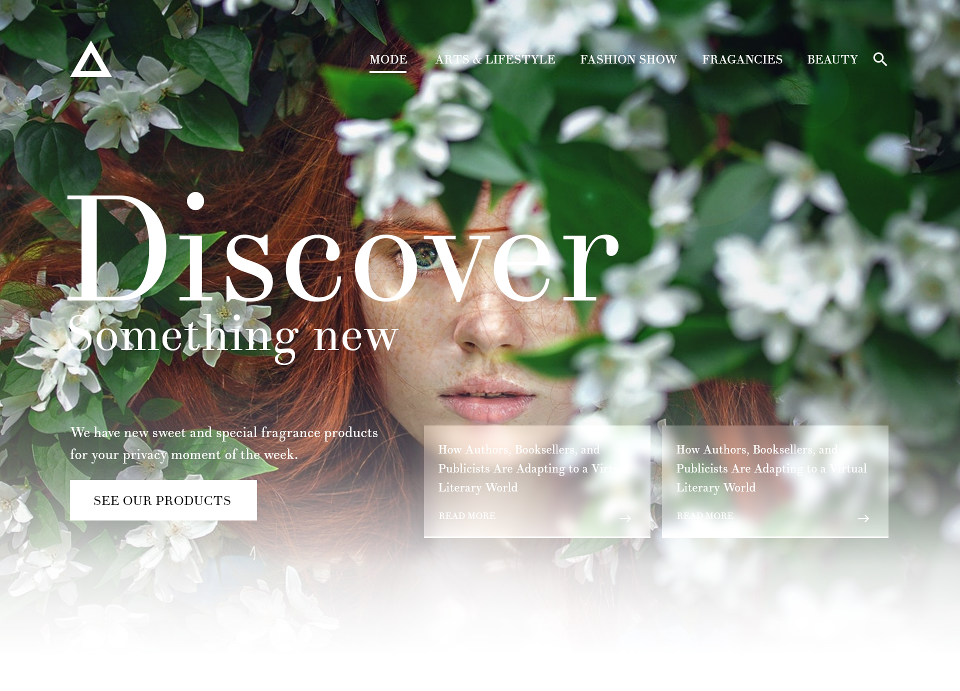Website cover fully displayed