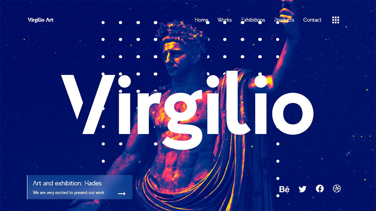 Home page screenshot of Virgilio